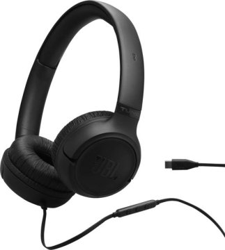 JBL Tune 530C USB C Auricolare Cablato A Padiglione Musica/Giornaliera USB tipo-C Nero