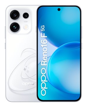 OPPO Reno16 F 5G AI Smartphone, Tripla fotocamera 50+8+50MP, Selfie 50MP, Display 6.57” 120HZ AMOLED FHD+, 6500mAh, RAM 8GB(Esp2GB/4GB/8GB)+ROM 256GB [Versione Italia], Pop Bianco