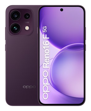 OPPO Reno16 F 5G AI Smartphone, Tripla fotocamera 50+8+50MP, Selfie 50MP, Display 6.57” 120HZ AMOLED FHD+, 6500mAh, RAM 8GB(Esp2GB/4GB/8GB)+ROM 256GB [Versione Italia], Purple Nero