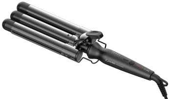 GA.MA Triferro Salon Curl Gama, ideale per realizzare ricci impeccabili su capelli lunghi e folti, 3 tubi da 25 mm, tubo extra-lungo da 170 mm, Tecnologia Silk Chrome, Riscaldamento veloce, Rivestimen
