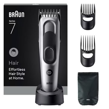 Braun HC7590 tagliacapelli Nero, Argento 17 Nichel-Metallo Idruro (NiMH)