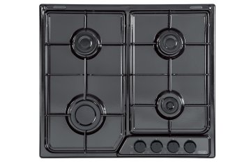 De’Longhi FFN 46 ASV piano cottura Nero Da incasso 58 cm Gas 4 Fornello(i)