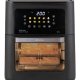 Ariete 4641 Air Fryer Oven + Grill, Friggitrice ad aria e Forno, 1800W, Capacità 12L, pannello digital touch, 10 programmi pre impostati, Cottura su 3 livelli, Girarrosto, Cestello Rotante, Essiccazio 2