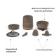 Ariete 417 Spremiagrumi Breakfast Wood, 40W, Effetto Legno, 2 Coni, Beccuccio Antigoccia, Attivazione a Pressione, Tortora 4