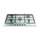 Indesit THP 752 IX/I 1 piano gas inox 75cm 5 fuochi griglie smaltate Made in Italy 3