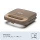 Ariete 1971 Tostiera Breakfast Wood, Griglia Elettrica Panini, 750W, Effetto Legno, Piastra Antiaderente Grill 23x13cm, Riponimento Verticale, Tortora 5