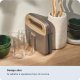 Ariete 1971 Tostiera Breakfast Wood, Griglia Elettrica Panini, 750W, Effetto Legno, Piastra Antiaderente Grill 23x13cm, Riponimento Verticale, Tortora 6