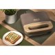 Ariete 1971 Tostiera Breakfast Wood, Griglia Elettrica Panini, 750W, Effetto Legno, Piastra Antiaderente Grill 23x13cm, Riponimento Verticale, Tortora 9