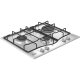 Hotpoint Ariston PCN R643N T/IX/HA Piano cottura 60 cm, griglie smaltate effetto ghisa, 4 fuochi di cui 1 tripla corona 4