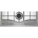 Hotpoint Ariston PCN R643N T/IX/HA Piano cottura 60 cm, griglie smaltate effetto ghisa, 4 fuochi di cui 1 tripla corona 5