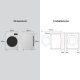 LG F4NX1009NWB Lavatrice smart 9kg, Classe A, 1400 giri, 6 Motion, Allergy Care, Bianca 4