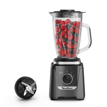 Moulinex Blendforce, Frullatore, 800 W, Miscelazione Rapida e Omogenea, Vaso in Vetro da 1.9L