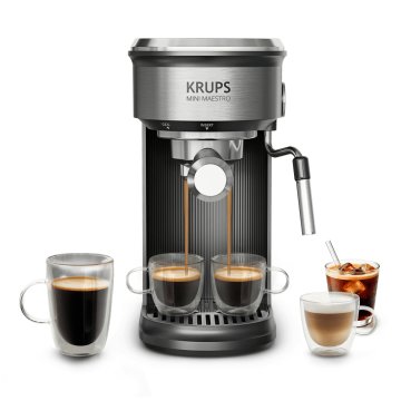 Krups Mini Maestro, macchina per caffè espresso, 20 bar, ricette calde e fredde