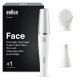 Braun FaceSpa, Epilazione E Pulizia Viso, +1 Accessorio, 810, Bianco/Argento 2