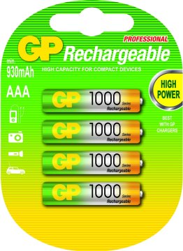 GP Batteries AAA Batteria ricaricabile Mini Stilo AAA Nichel-Metallo Idruro (NiMH)