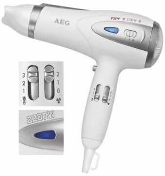 AEG HTD 5584 asciuga capelli 2200 W Bianco