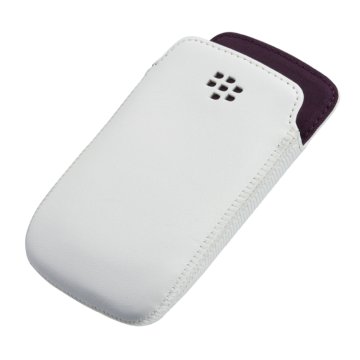 BlackBerry Curve 9370/9360/9350 Pocket custodia per cellulare Custodia a scorrimento Viola, Bianco