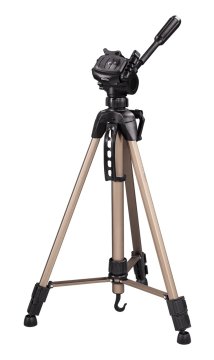 Hama Treppiedi "Star 61", argento (60 - 153 cm), testa 3D con sgancio rapido,gambe in 3 sezioni, borsa per trasporto
