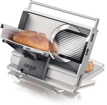 Graef UNA 10 affettatrice Elettrico 170 W Nero, Grigio, Acciaio inox Plastica, Acciaio inox