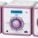 AEG MC 4455 Digitale FM, MW Rosa, Bianco Riproduzione MP3 2