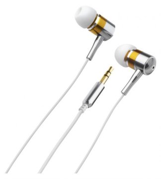 AEG KH 4219 Cuffie Cablato In-ear Argento, Bianco