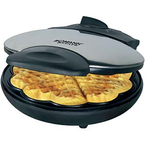 Bomann WA 522 CB 6 waffle 1200 W Nero, Acciaio inox