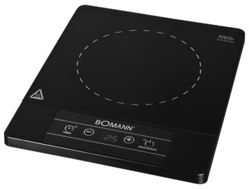 Bomann EKI 5000 CB Nero Superficie piana Piano cottura a induzione 1 Fornello(i)