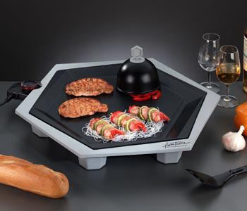 Rommelsbacher FG 2204/SE barbecue per l'aperto e bistecchiera Nero, Grigio, Argento 2200 W