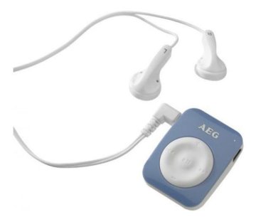 AEG MMS 4221 Lettore MP3 4 GB Blu