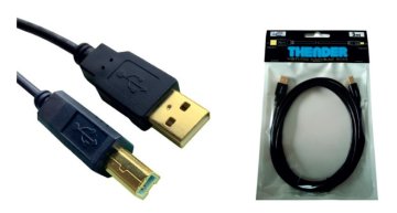 Thender 31-131 cavo USB 1,5 m USB 2.0 USB A USB B Nero