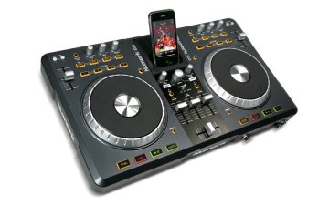 Numark IDJ3 controller per DJ Mixer con controllo DVS (Digital Vinyl System) 3 canali Nero, Argento