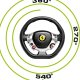 Thrustmaster TX Racing Wheel Ferrari 458 Italia Ed. Nero Sterzo + Pedali Analogico PC, Xbox One 6