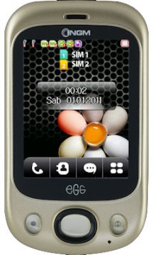 NGM-Mobile Egg 6,1 cm (2.4") 74 g Oro