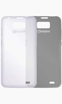 NGM-Mobile BUMPER-WIL/PCK1 custodia per cellulare Cover Nero, Trasparente, Bianco