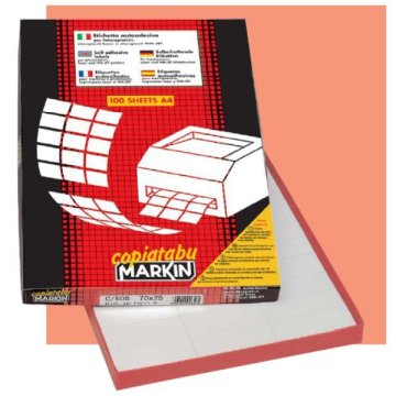 Markin 210C530 etichetta autoadesiva Bianco 4800 pz