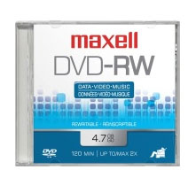 Maxell DVD-RW 5 Pack 4,7 GB 5 pz