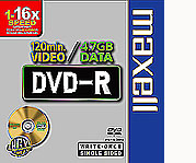 Maxell DVD-R 4,7GB 16x Slimcase 10pk 10 pz