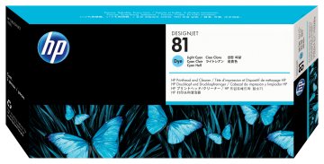 HP Testina di stampa dye e dispositivi di pulizia ciano chiaro DesignJet 81