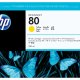 HP Cartuccia inchiostro giallo 80, 350 ml 2