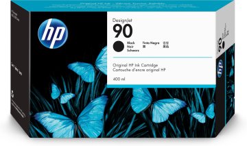 HP Cartuccia inchiostro nero DesignJet 90, 400 ml