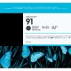 HP Cartuccia di inchiostro pigmentato nero opaco originale DesignJet 91 da 775 ml 2