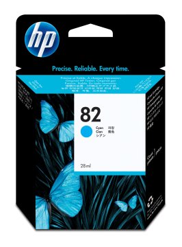 HP 82 28-ml Cyan DesignJet Ink Cartridge cartuccia d'inchiostro 1 pz Originale Resa standard Ciano