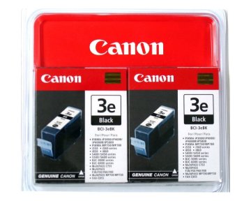 Canon BCI-3EBK, 2-pack cartuccia d'inchiostro 2 pz Originale Nero