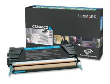 Lexmark C734A1CG cartuccia toner 1 pz Originale Ciano