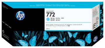 HP Cartuccia inchiostro ciano chiaro DesignJet 772, 300 ml