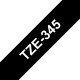 Brother TZE-345 nastro per etichettatrice Bianco su nero 2