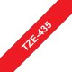Brother TZE-435 nastro per etichettatrice Bianco su rosso 2