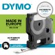 DYMO D1 - Standard Etichette - Nero su rosso - 9mm x 7m 10