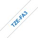 Brother TZE-FA3 nastro per etichettatrice Blu su bianco 2
