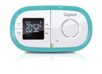 Gigaset PA530 Babyfono DECT Ciano, Bianco